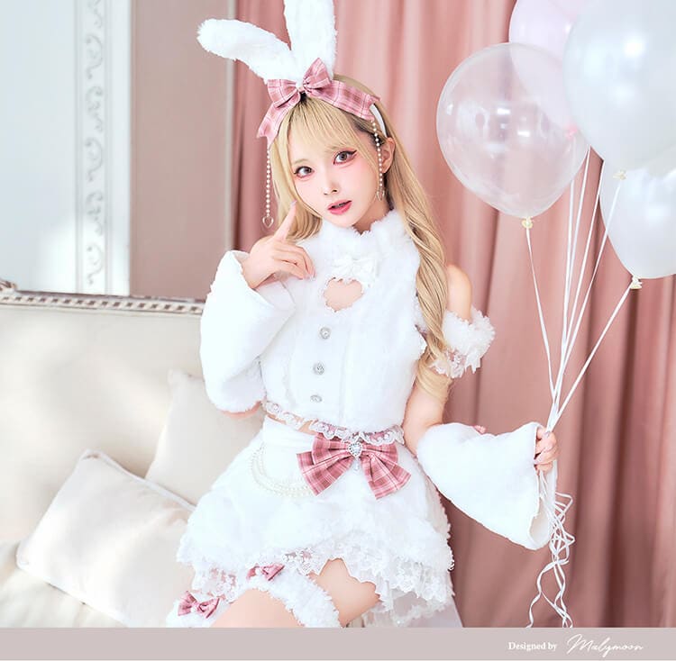 【即日発送】ベイビーハートボアバニー《ハロウィンコスプレ15点セット》【Malymoon/マリームーン】【CS26074-2】