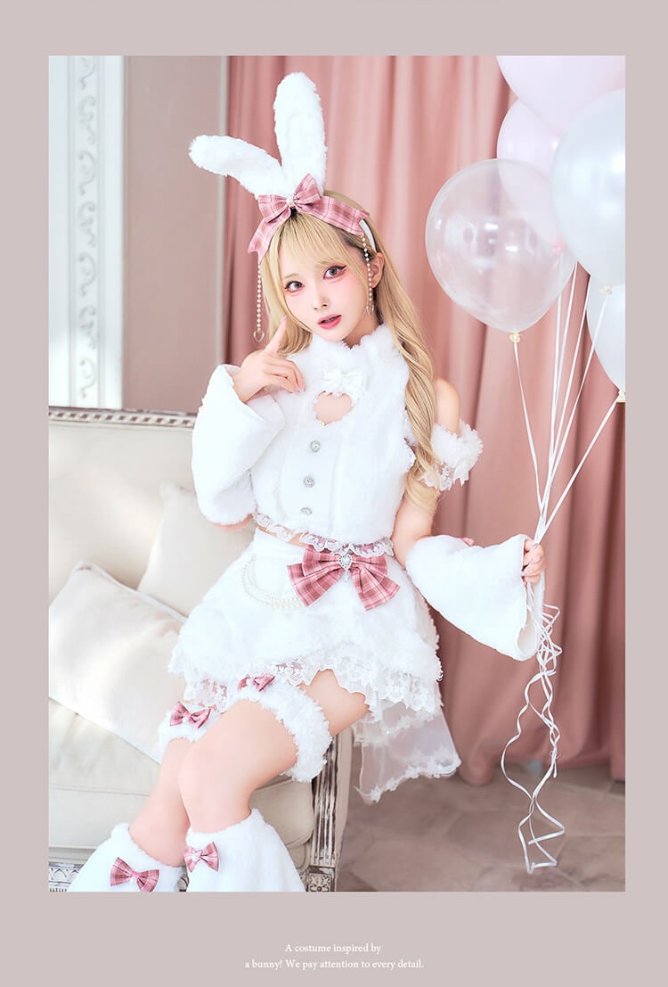 【即日発送】ベイビーハートボアバニー《ハロウィンコスプレ15点セット》【Malymoon/マリームーン】【CS26074-2】