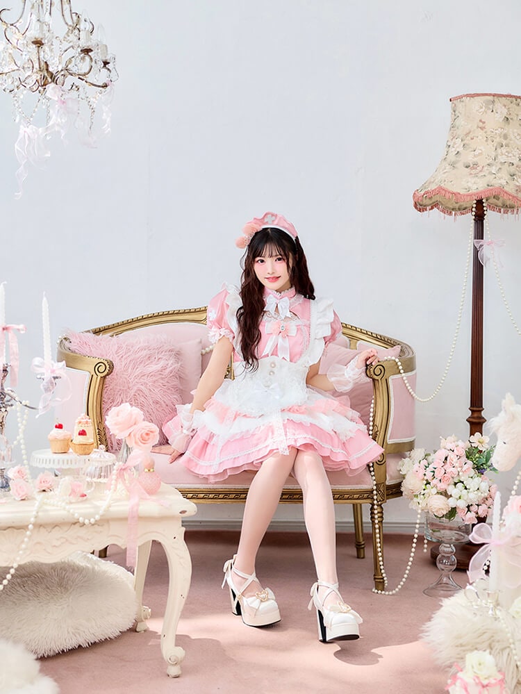 【即日発送】【iLiFE!真守みゅう着用】エーテルトーンリボンナース《ハロウィンコスプレ14点セット》【Malymoon/マリームーン】【CS26063-3】