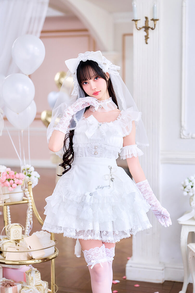 【予約-6月中旬頃より順次発送予定】【中村里砂着用】メルティリボンブライディキャット《オリジナルコスプレ12点セット》【Malymoon/マリームーン】【CS26049】
