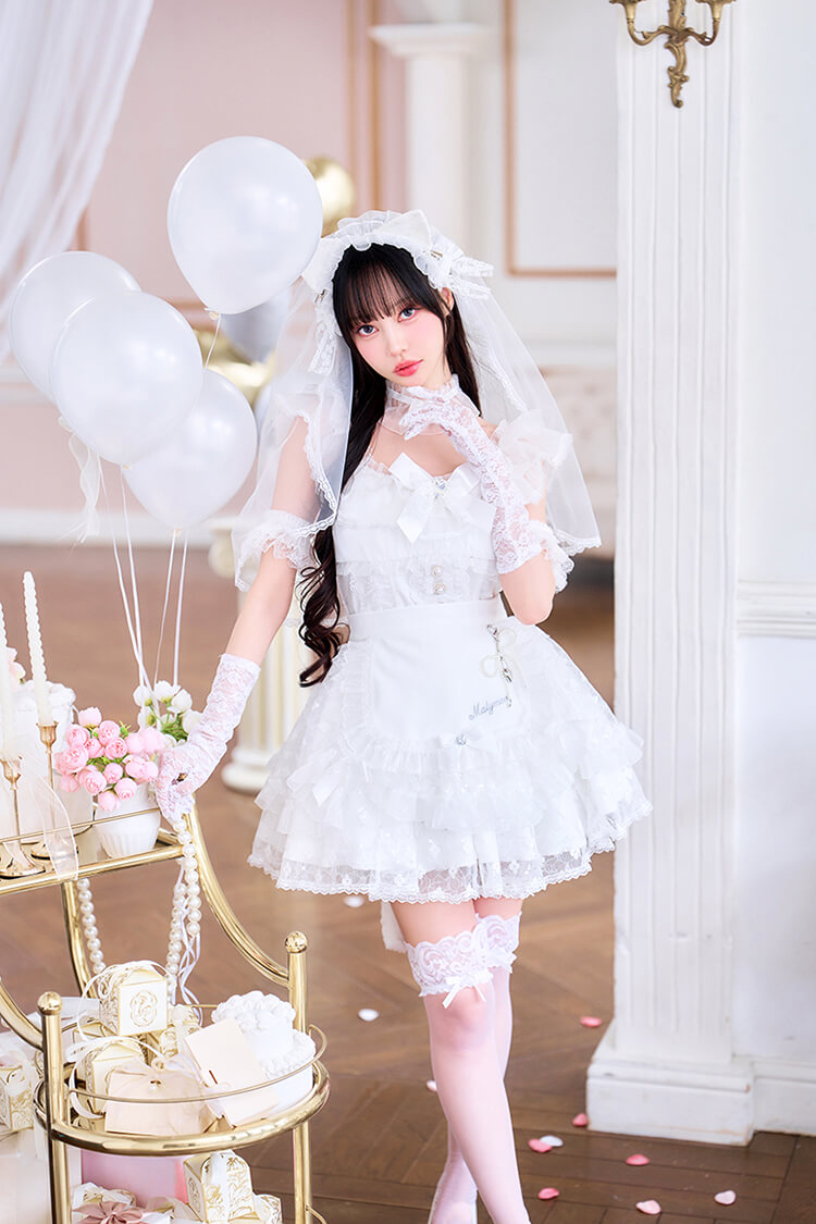 【予約-6月中旬頃より順次発送予定】【中村里砂着用】メルティリボンブライディキャット《オリジナルコスプレ12点セット》【Malymoon/マリームーン】【CS26049】