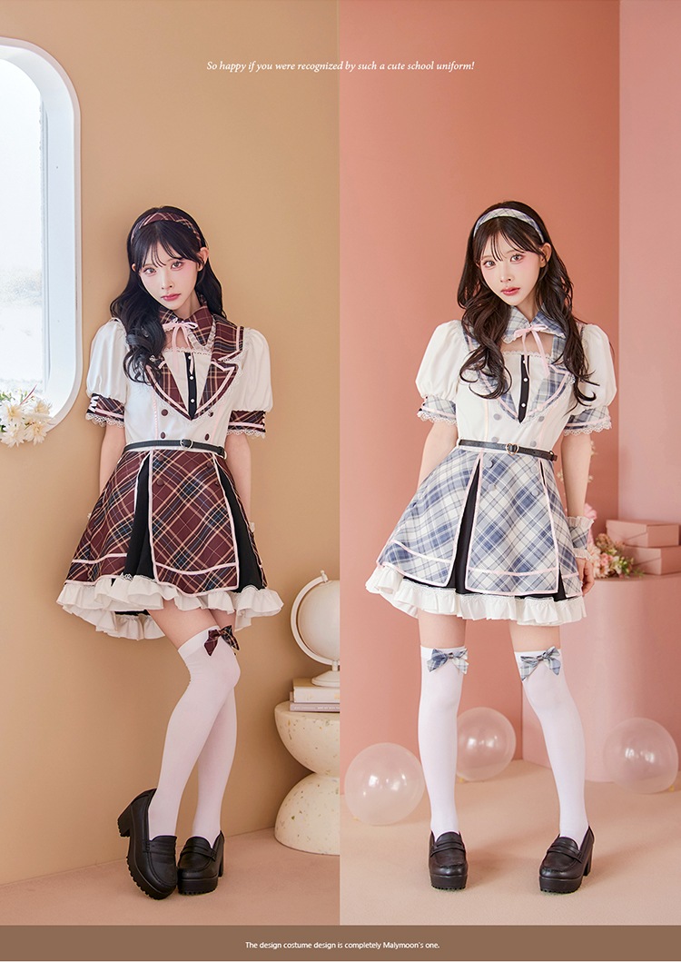 【即日発送】リボンロイヤルスクールコスチューム《ハロウィンコスプレ8点セット》【Malymoon/マリームーン】【CS25118】
