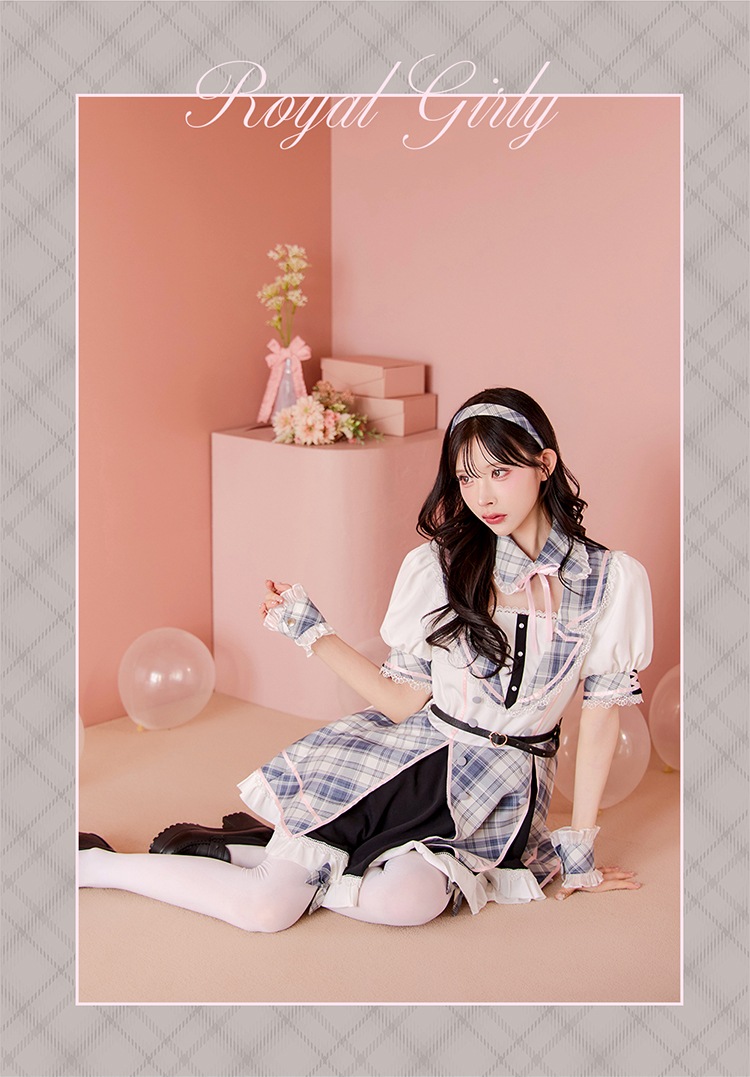 【即日発送】リボンロイヤルスクールコスチューム《ハロウィンコスプレ8点セット》【Malymoon/マリームーン】【CS25118】