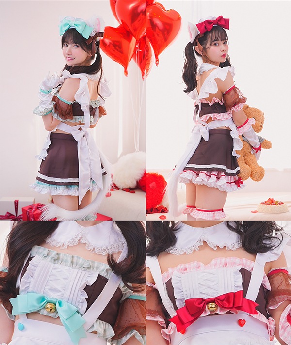 【即納】【ナースメイド、チョコハートメイドは予約】【#ババババンビ×Malymoon】バレンタインコスチューム【¥9,878(税込)~】【9652,9653,9654,9655,9656,9660】