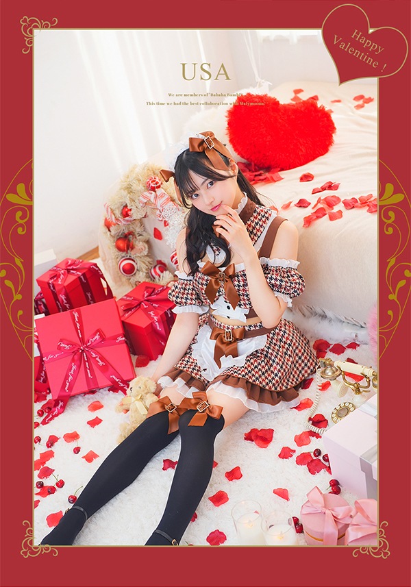 【即納】【ナースメイド、チョコハートメイドは予約】【#ババババンビ×Malymoon】バレンタインコスチューム【¥9,878(税込)~】【9652,9653,9654,9655,9656,9660】