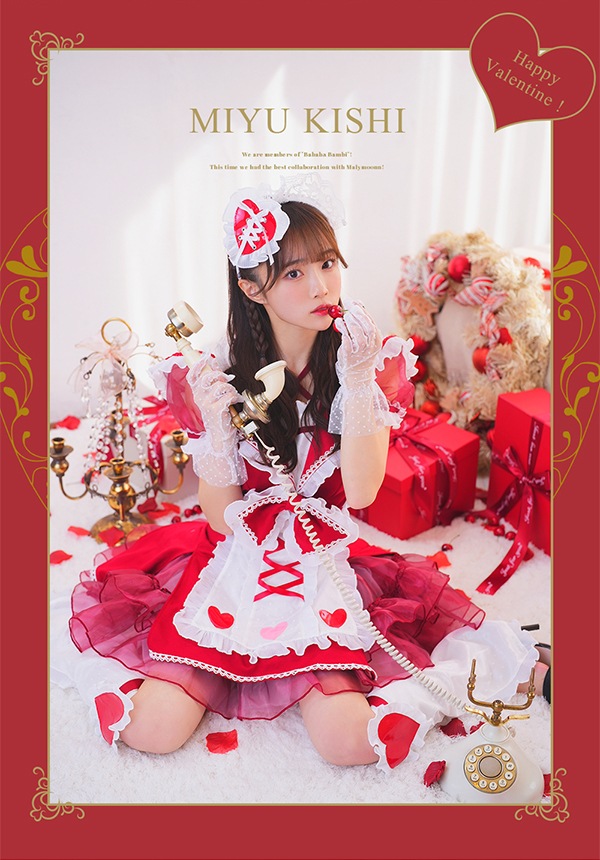 【即納】【ナースメイド、チョコハートメイドは予約】【#ババババンビ×Malymoon】バレンタインコスチューム【¥9,878(税込)~】【9652,9653,9654,9655,9656,9660】