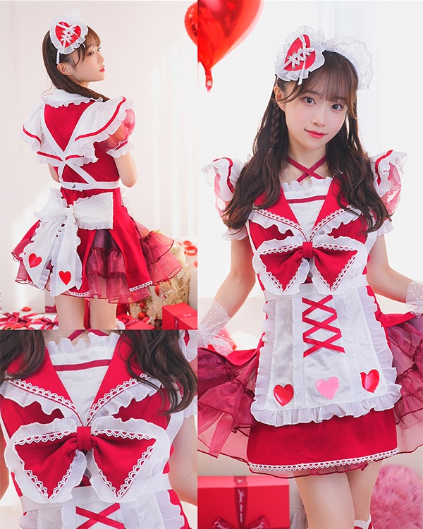 【即納】【ナースメイド、チョコハートメイドは予約】【#ババババンビ×Malymoon】バレンタインコスチューム【¥9,878(税込)~】【9652,9653,9654,9655,9656,9660】