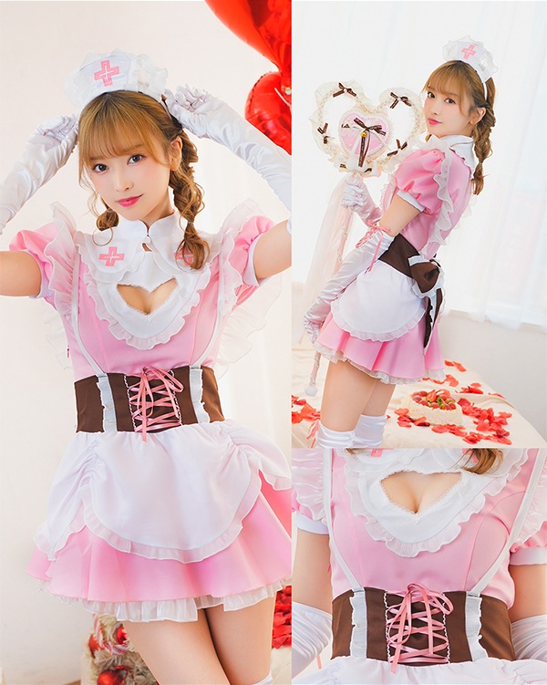 【即納】【ナースメイド、チョコハートメイドは予約】【#ババババンビ×Malymoon】バレンタインコスチューム【¥9,878(税込)~】【9652,9653,9654,9655,9656,9660】