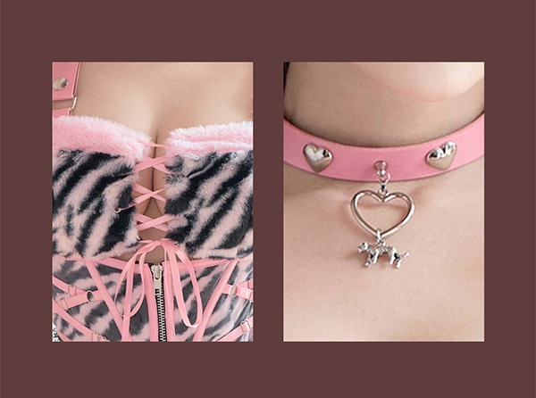 【即日発送】バストトラップタイガー《ハロウィンコスプレ12点セット》【Malymoon/マリームーン】【CS-25-10291】