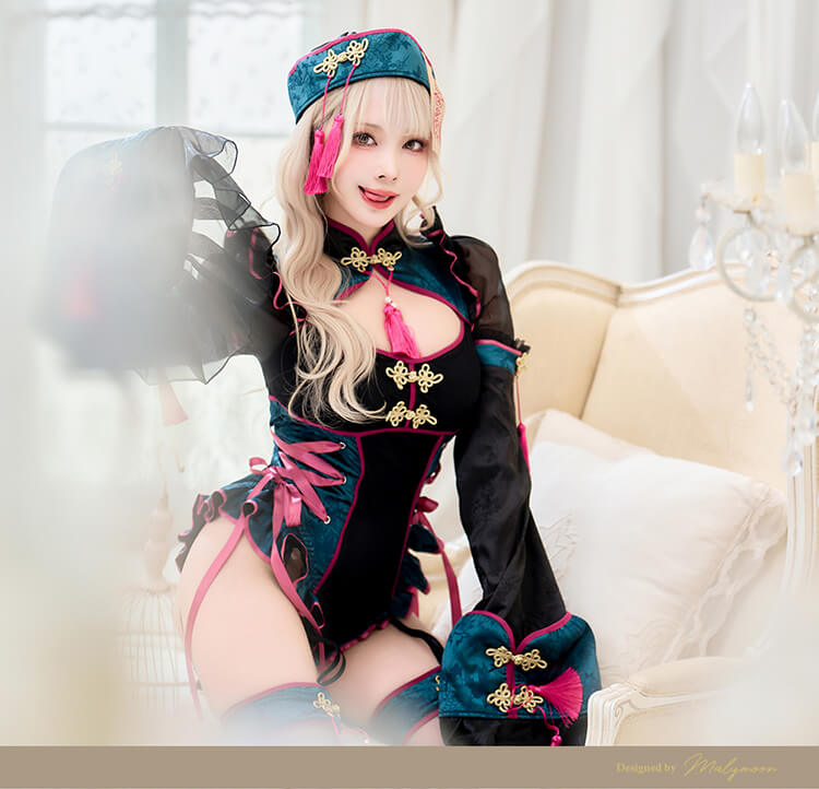 マリームーン　ミスティカルルージュキョンシー　バニー　コスプレ衣装 即日発送】ミスティカルルージュキョンシー《ハロウィンコスプレ