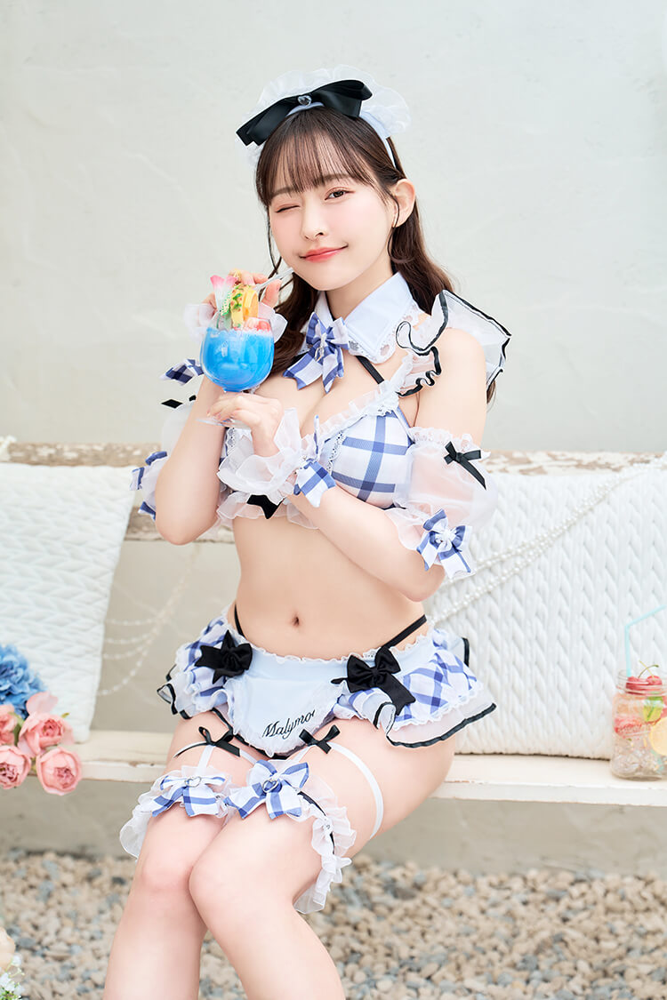 【即日発送】フリルチェックアラモードビキニ《レディース水着11点セット》【Malymoon/マリームーン】【SW25001】