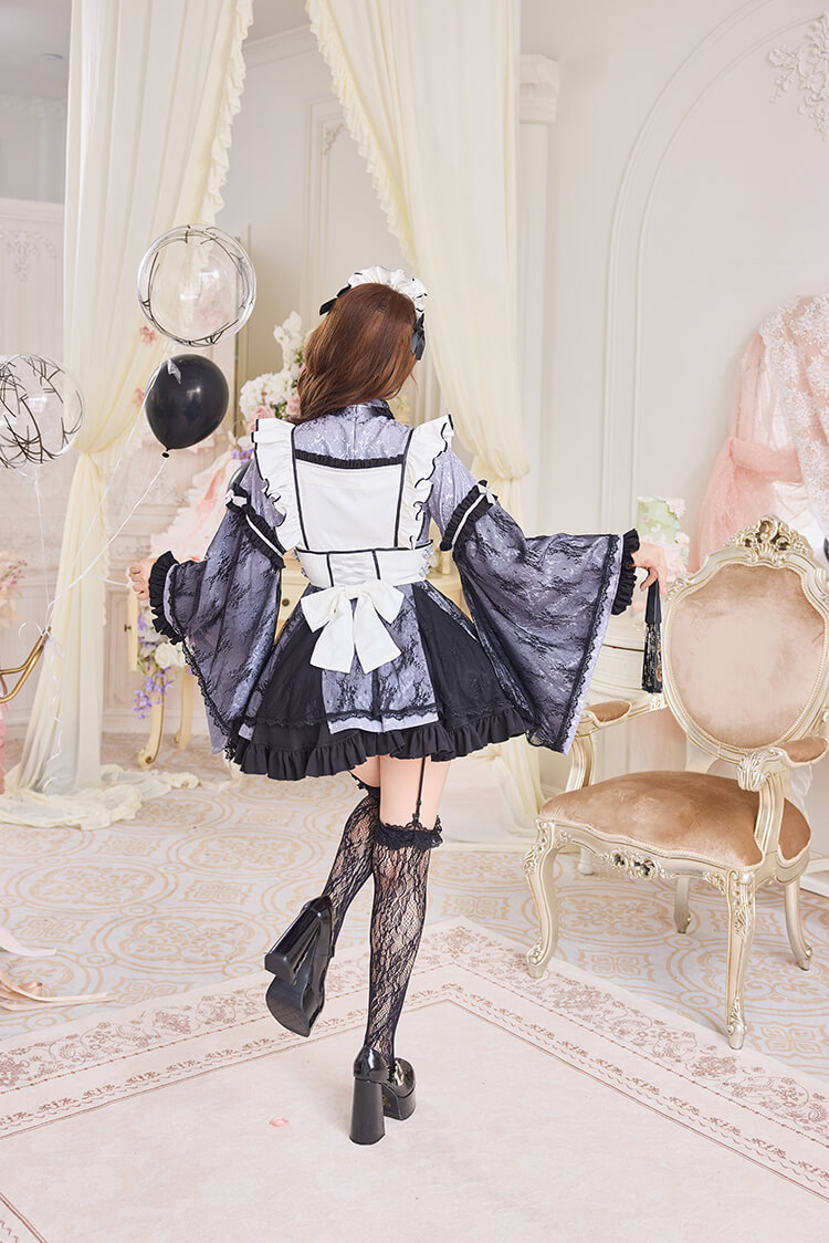 即日発送】ブラックシアーチャイナメイド《ハロウィンコスプレ7点