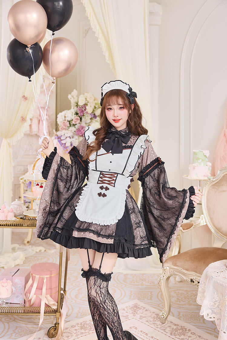 即日発送】ブラックシアーチャイナメイド《ハロウィンコスプレ7点