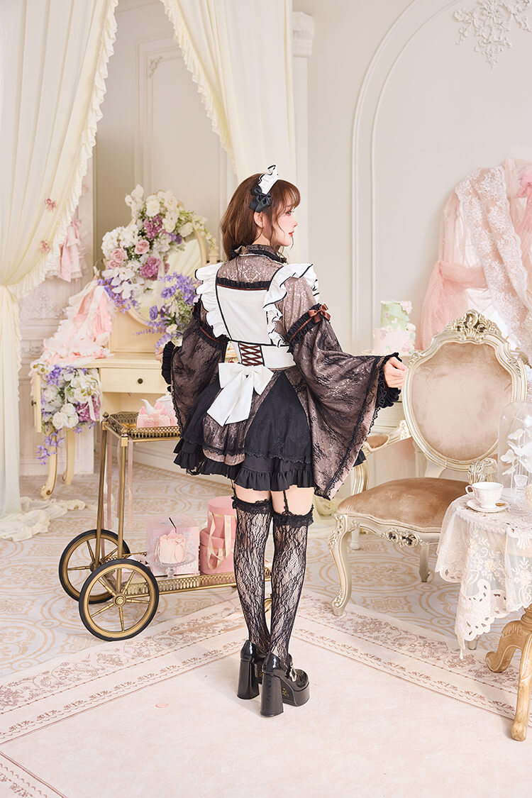即日発送】ブラックシアーチャイナメイド《ハロウィンコスプレ7点