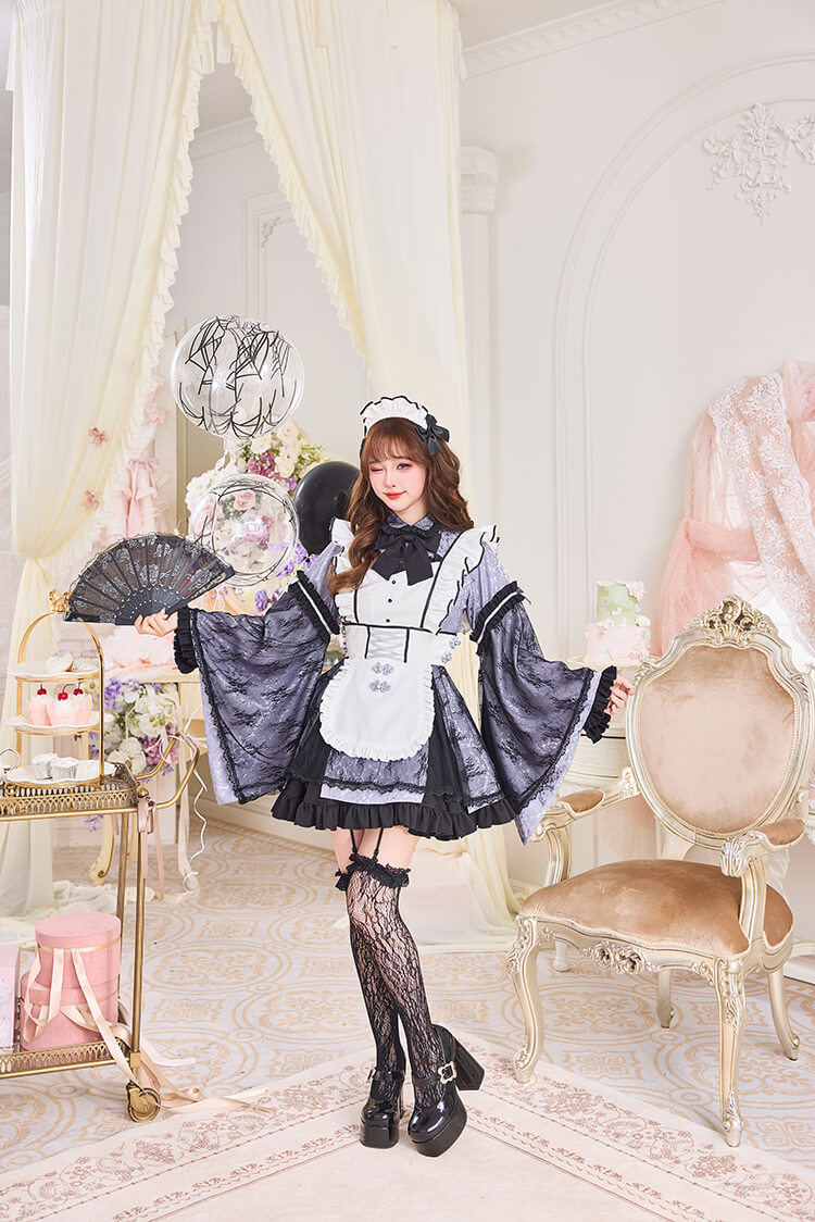 即日発送】ブラックシアーチャイナメイド《ハロウィンコスプレ7点
