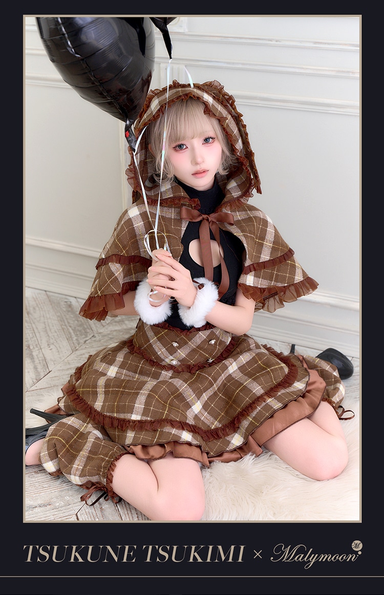 レッド×ブラックは予約】【月海つくねコラボ】ホリデーチェックドール