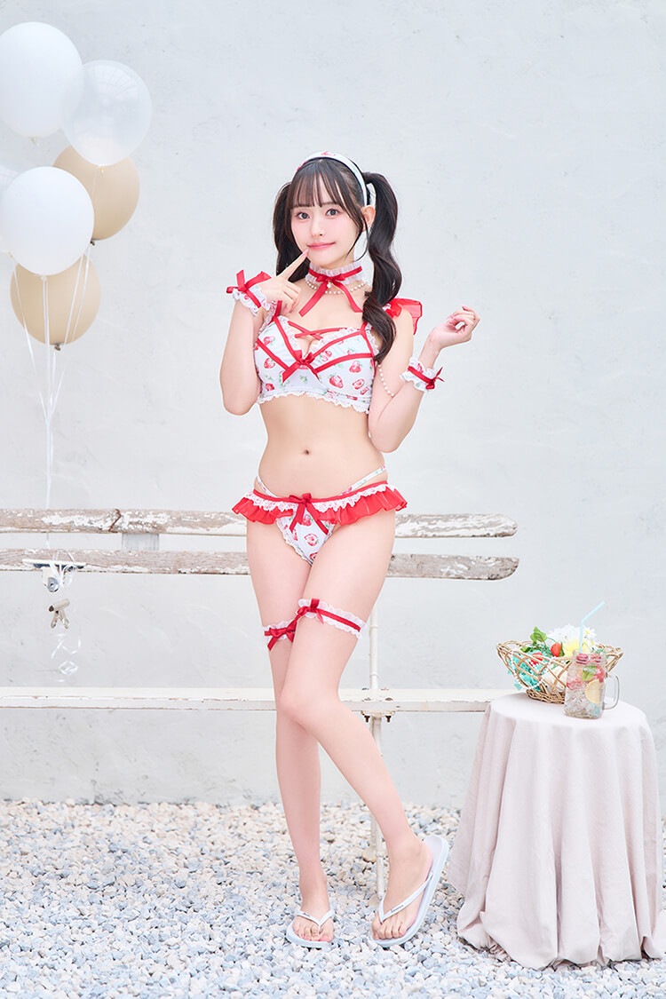 【レッドは予約】レースフレグランスパールビキニ《レディース水着8点セット》【Malymoon/マリームーン】【SW25003】