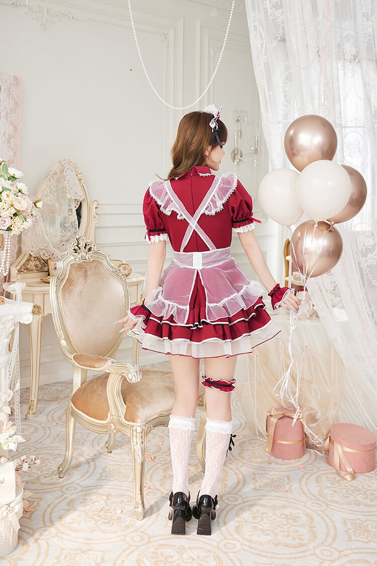 【一部予約】ラブチュールハートメイド 《オリジナルコスプレ9点セット》【Malymoon/マリームーン】【CS25158-3】