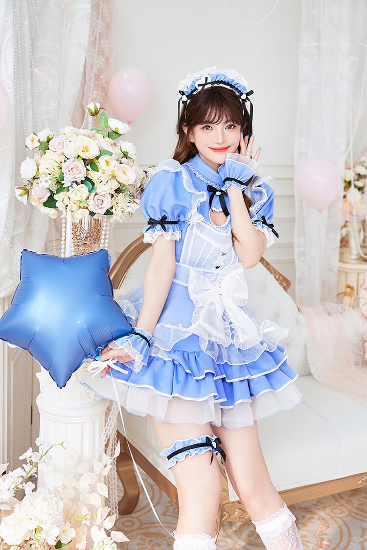 【一部予約】ラブチュールハートメイド 《オリジナルコスプレ9点セット》【Malymoon/マリームーン】【CS25158-3】