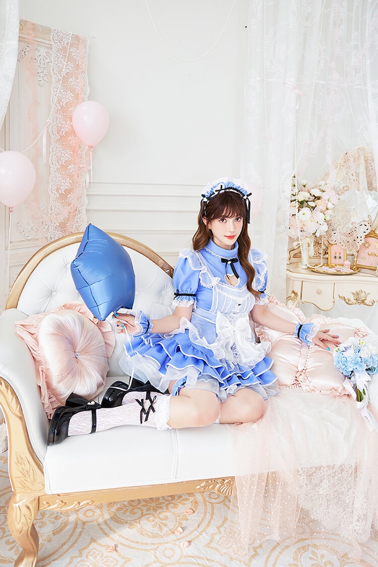 【一部予約】ラブチュールハートメイド 《オリジナルコスプレ9点セット》【Malymoon/マリームーン】【CS25158-3】