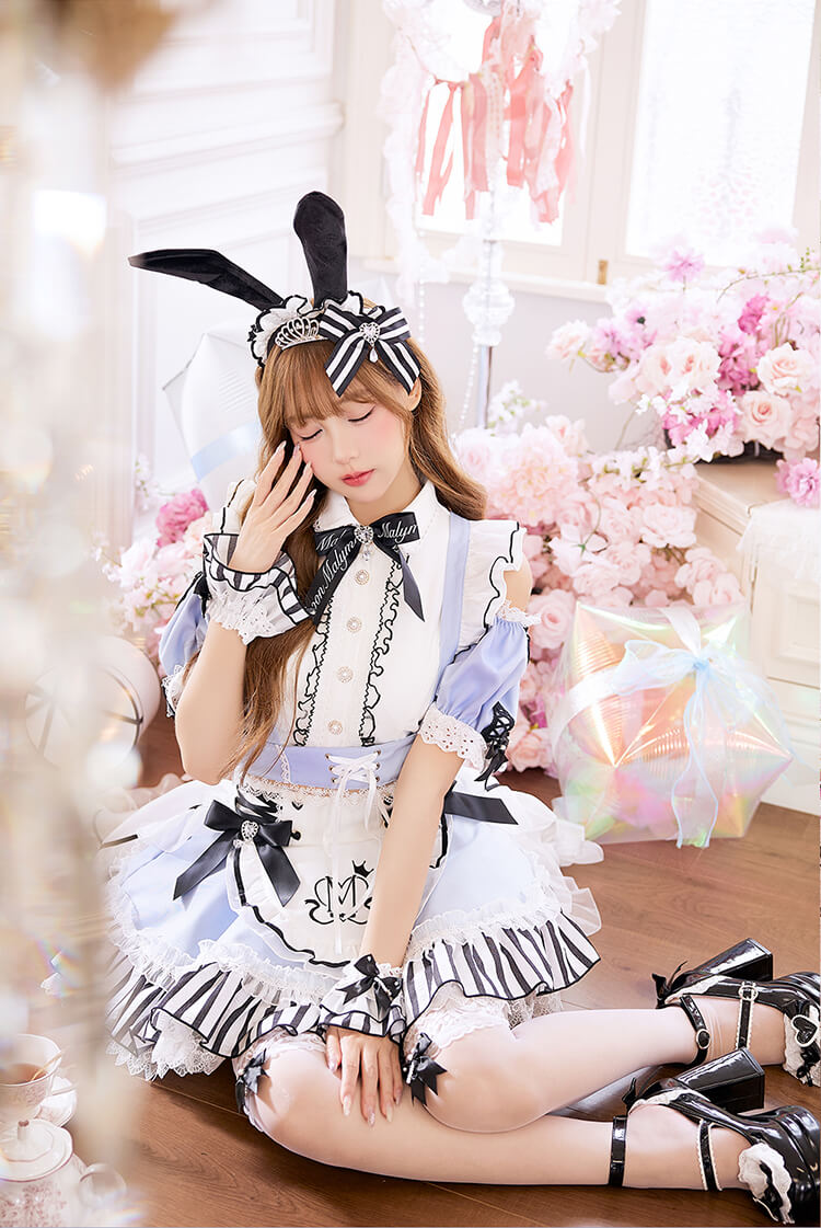 【即日発送】【沖縄コレクション着用】アリスプリンセスバニー《ハロウィンコスプレ14点セット》【Malymoon/マリームーン】【CS26099】