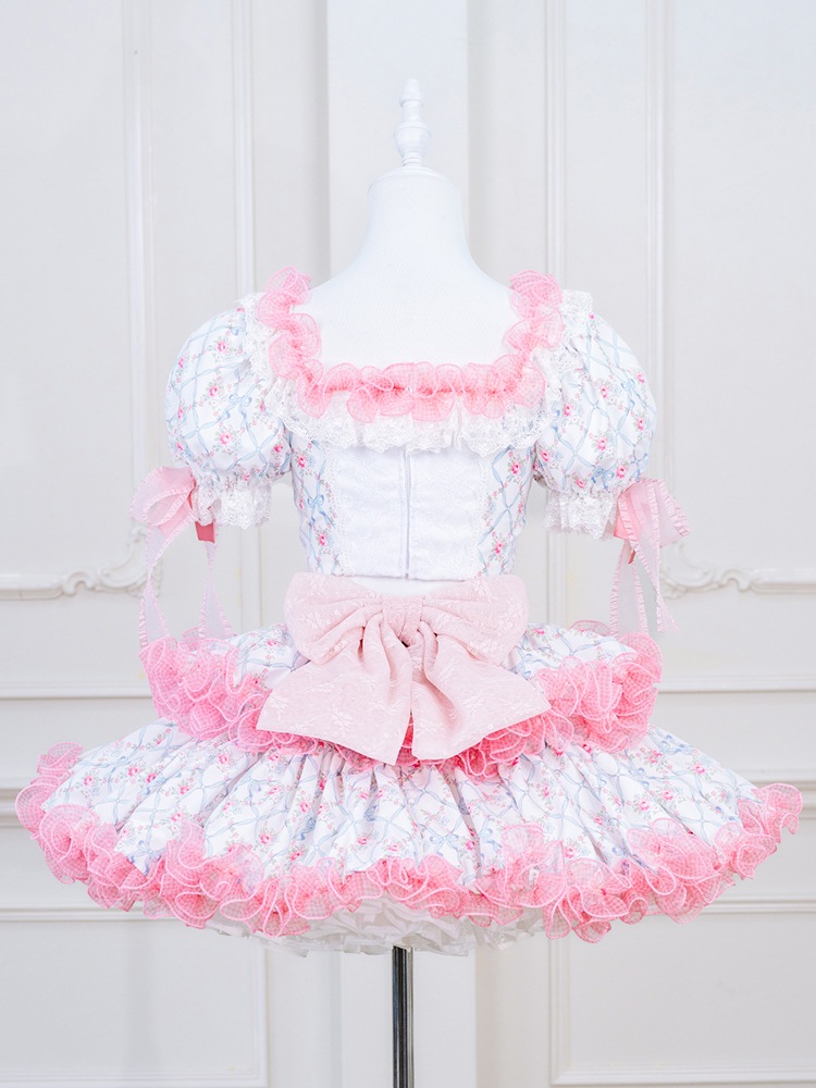 【2～5営業日で発送】【セレモニーコスチューム】プリズムロゼットフリルドレス【Malymoon/マリームーン】【CC26047】