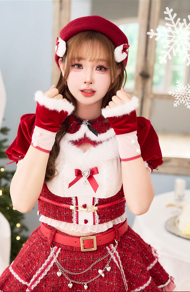 1～3営業日で発送】【姫宮まほれコラボ】フレーズツイードたれ耳ベレー