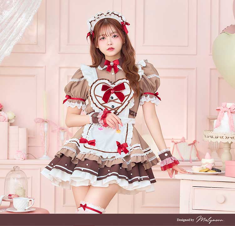 即日発送】【景井ひな着用】ホイップショコラリボンメイド