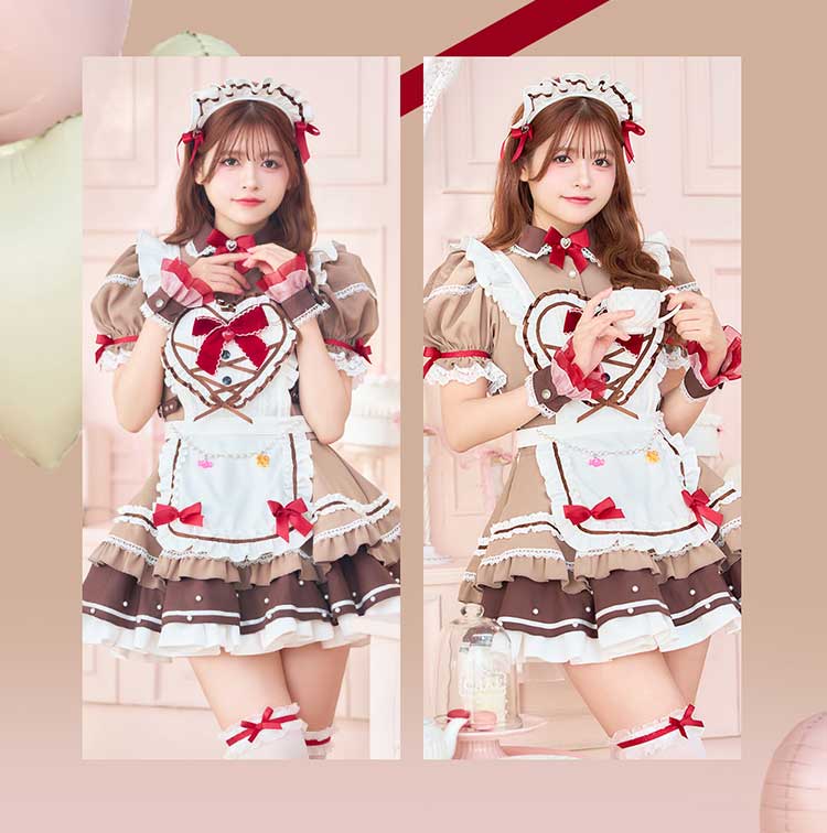 即日発送】【景井ひな着用】ホイップショコラリボンメイド