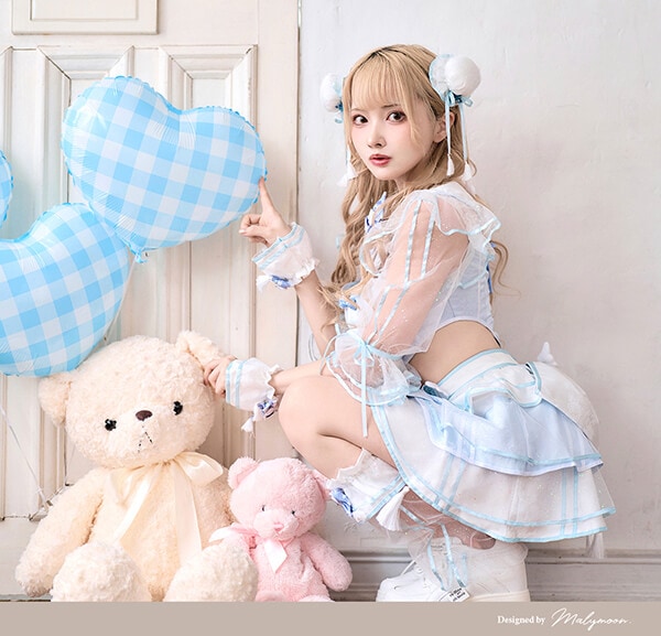 【即日発送】-魔法少女-スパークルフィーユマジカルチャイナ《ハロウィンコスプレ9点セット》【Malymoon/マリームーン】【10110】
