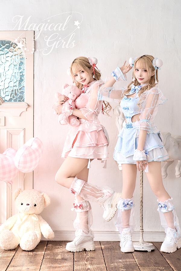 【即日発送】-魔法少女-スパークルフィーユマジカルチャイナ《ハロウィンコスプレ9点セット》【Malymoon/マリームーン】【10110】