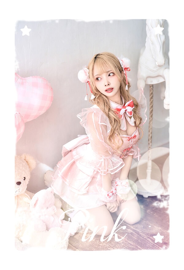 【即日発送】-魔法少女-スパークルフィーユマジカルチャイナ《ハロウィンコスプレ9点セット》【Malymoon/マリームーン】【10110】