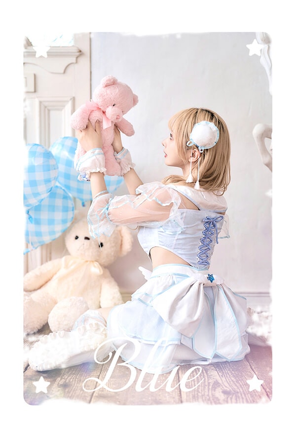 【即日発送】-魔法少女-スパークルフィーユマジカルチャイナ《ハロウィンコスプレ9点セット》【Malymoon/マリームーン】【10110】