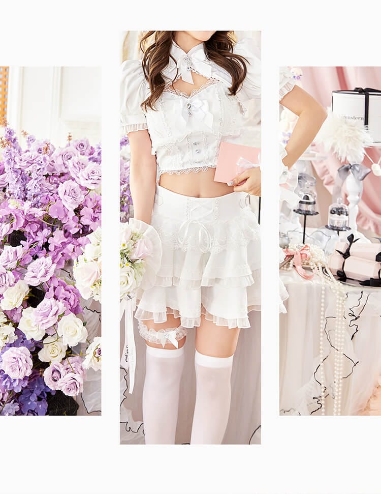 【即日発送】シャンデリアレースバニー《ハロウィンコスプレ9点セット》【vanityME. × Malymoon】【CS25037】