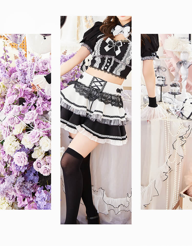 【即日発送】シャンデリアレースバニー《ハロウィンコスプレ9点セット》【vanityME. × Malymoon】【CS25037】