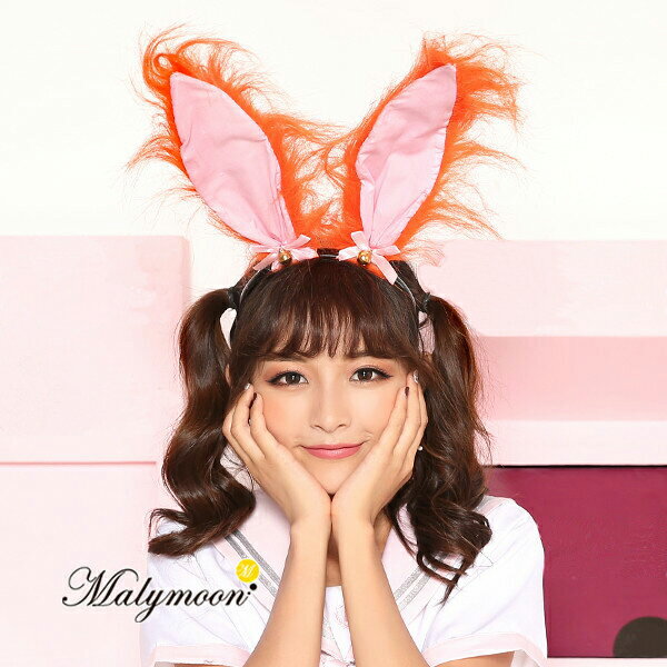 即納 カチューシャ うさ耳 オレンジ ハロウィン 鈴付き 仮装 パーティーグッズ イースター うさぎ マリームーン 3003 コスプレ小物 カチューシャ Headpiece Malymoon マリームーン オフィシャルウェブストア
