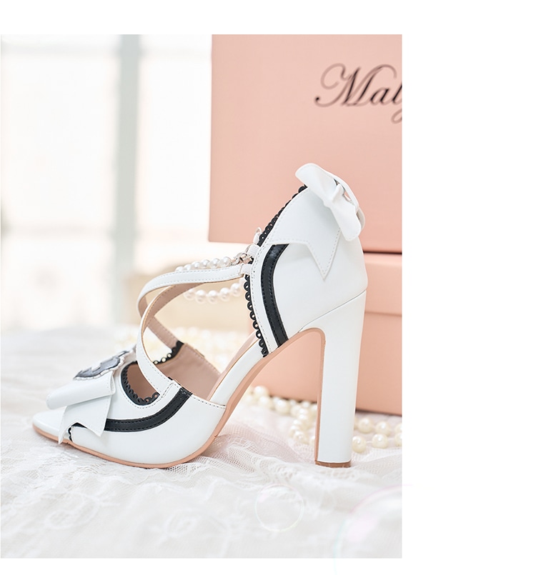 【即日発送】クロスハートオープントゥパンプス《オリジナルコスプレ小物》【Malymoon/マリームーン】【SH25001】【SH25002】