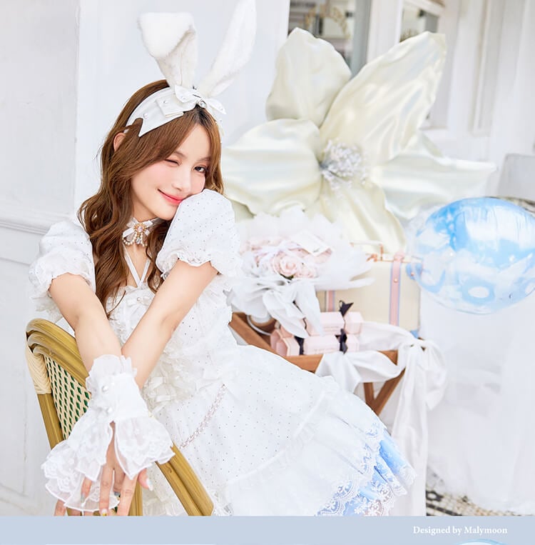 【即日発送】【沖縄コレクション着用】シャンメルティアードレースバニー《オリジナルコスプレ6点セット》【Malymoon/マリームーン】【CS25015】