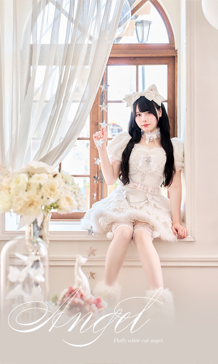 【予約-12月上旬頃より順次発送予定】【沖縄コレクション着用】【Mumei着用】ハートフルールキャット《オリジナルコスプレ12点セット》【Malymoon/マリームーン】【CS25020-3】