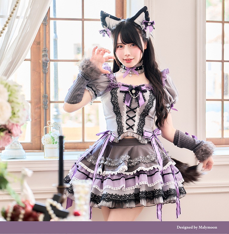 【即日発送】【沖縄コレクション着用】【Mumei着用】ヴィクトリアンシャトーウルフ《オリジナルコスプレ9点セット》【Malymoon/マリームーン】【CS25027-2】
