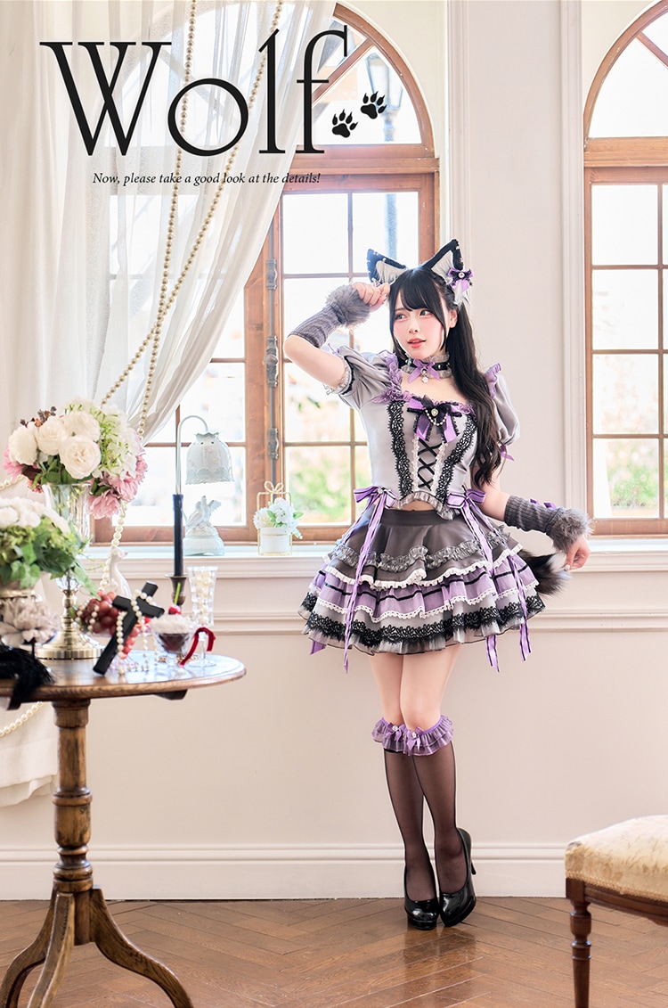 【即日発送】【沖縄コレクション着用】【Mumei着用】ヴィクトリアンシャトーウルフ《オリジナルコスプレ9点セット》【Malymoon/マリームーン】【CS25027-2】