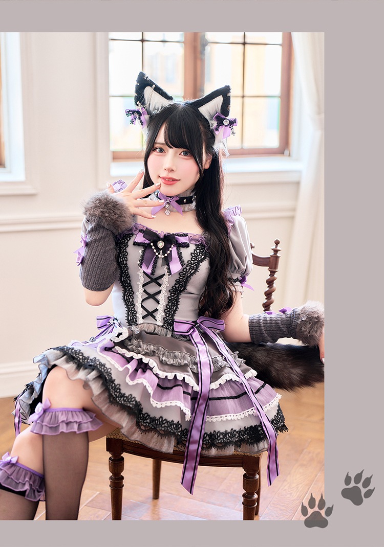 【即日発送】【沖縄コレクション着用】【Mumei着用】ヴィクトリアンシャトーウルフ《オリジナルコスプレ9点セット》【Malymoon/マリームーン】【CS25027-2】