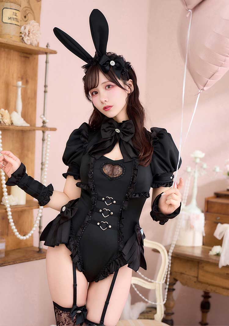 【即日発送】モードハートレオタードバニー《オリジナルコスプレ11点セット》【Malymoon/マリームーン】【CS25217】