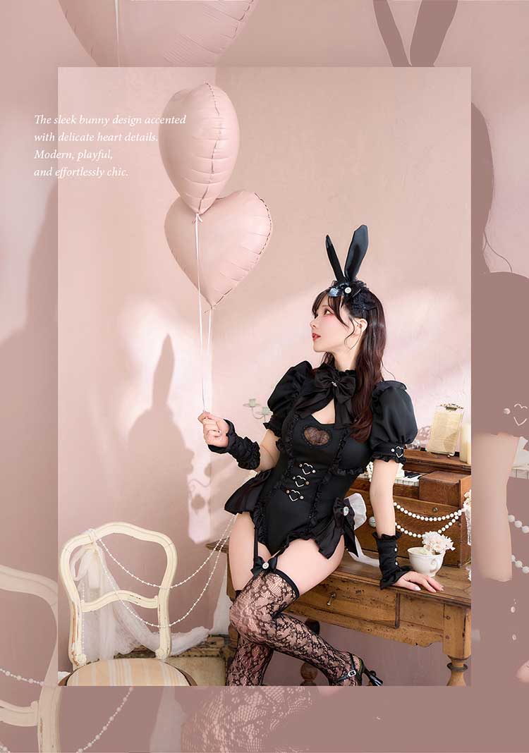 【即日発送】モードハートレオタードバニー《オリジナルコスプレ11点セット》【Malymoon/マリームーン】【CS25217】