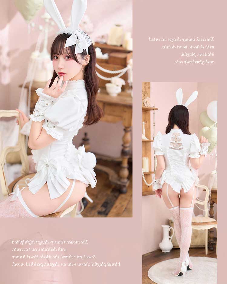 【即日発送】モードハートレオタードバニー《オリジナルコスプレ11点セット》【Malymoon/マリームーン】【CS25217】