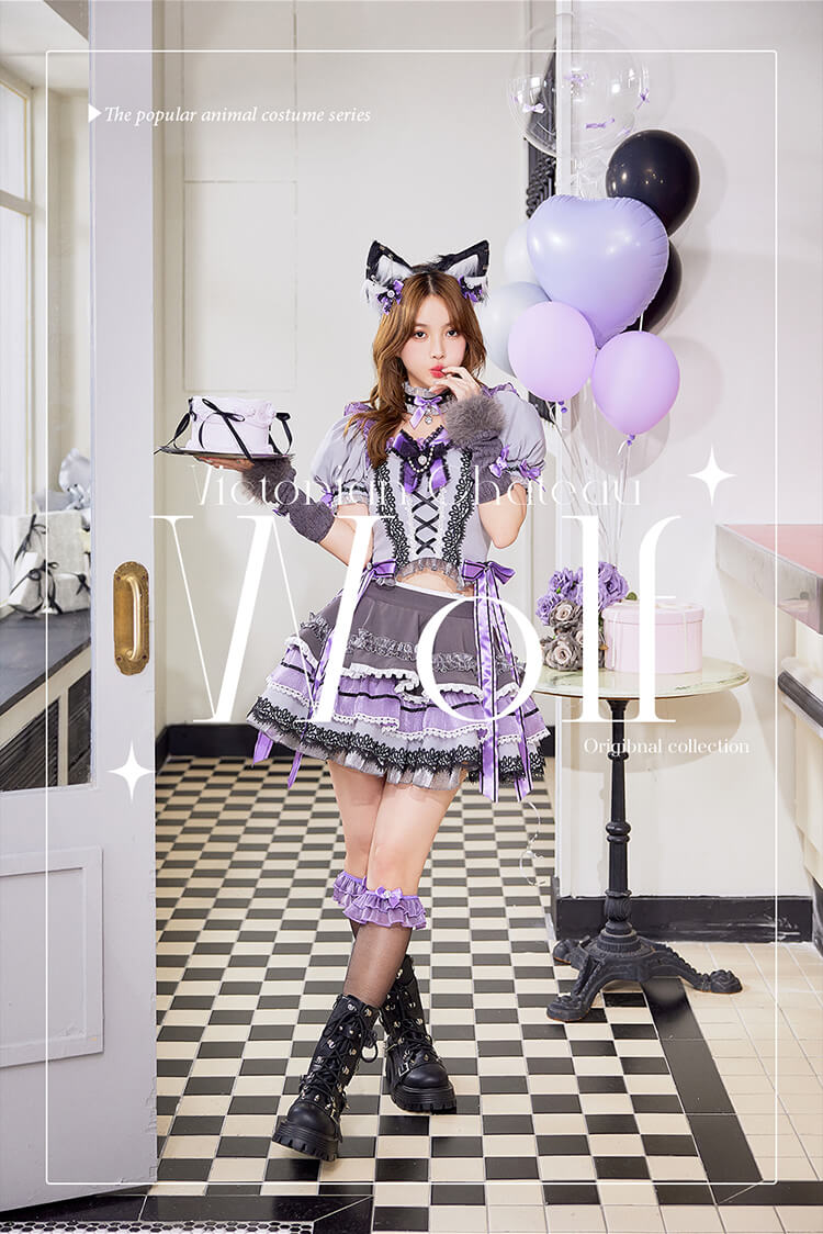 【即日発送】【沖縄コレクション着用】ヴィクトリアンシャトーウルフ《オリジナルコスプレ9点セット》【Malymoon/マリームーン】【CS25027】 