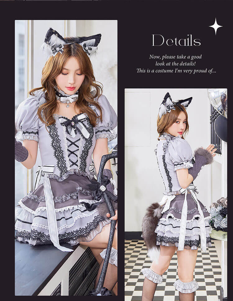 【即日発送】【沖縄コレクション着用】ヴィクトリアンシャトーウルフ《オリジナルコスプレ9点セット》【Malymoon/マリームーン】【CS25027】 