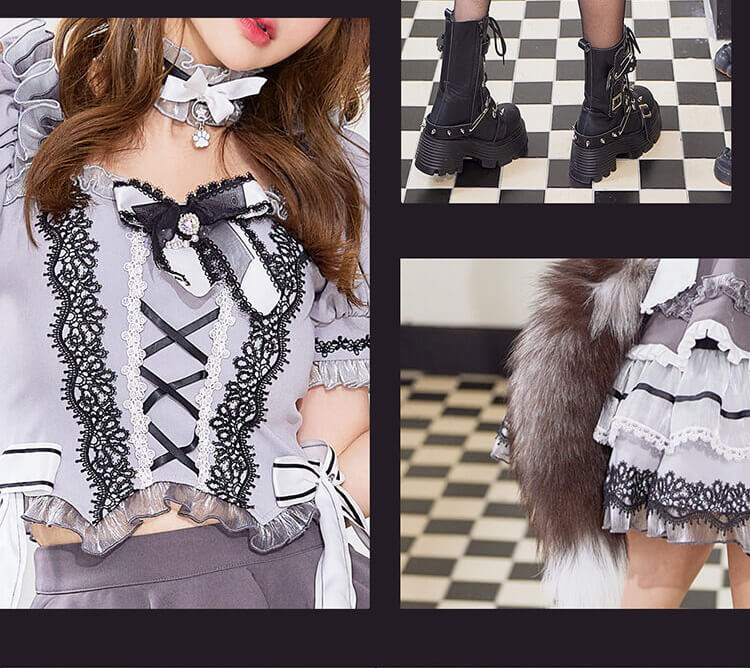 【即日発送】【沖縄コレクション着用】ヴィクトリアンシャトーウルフ《オリジナルコスプレ9点セット》【Malymoon/マリームーン】【CS25027】 