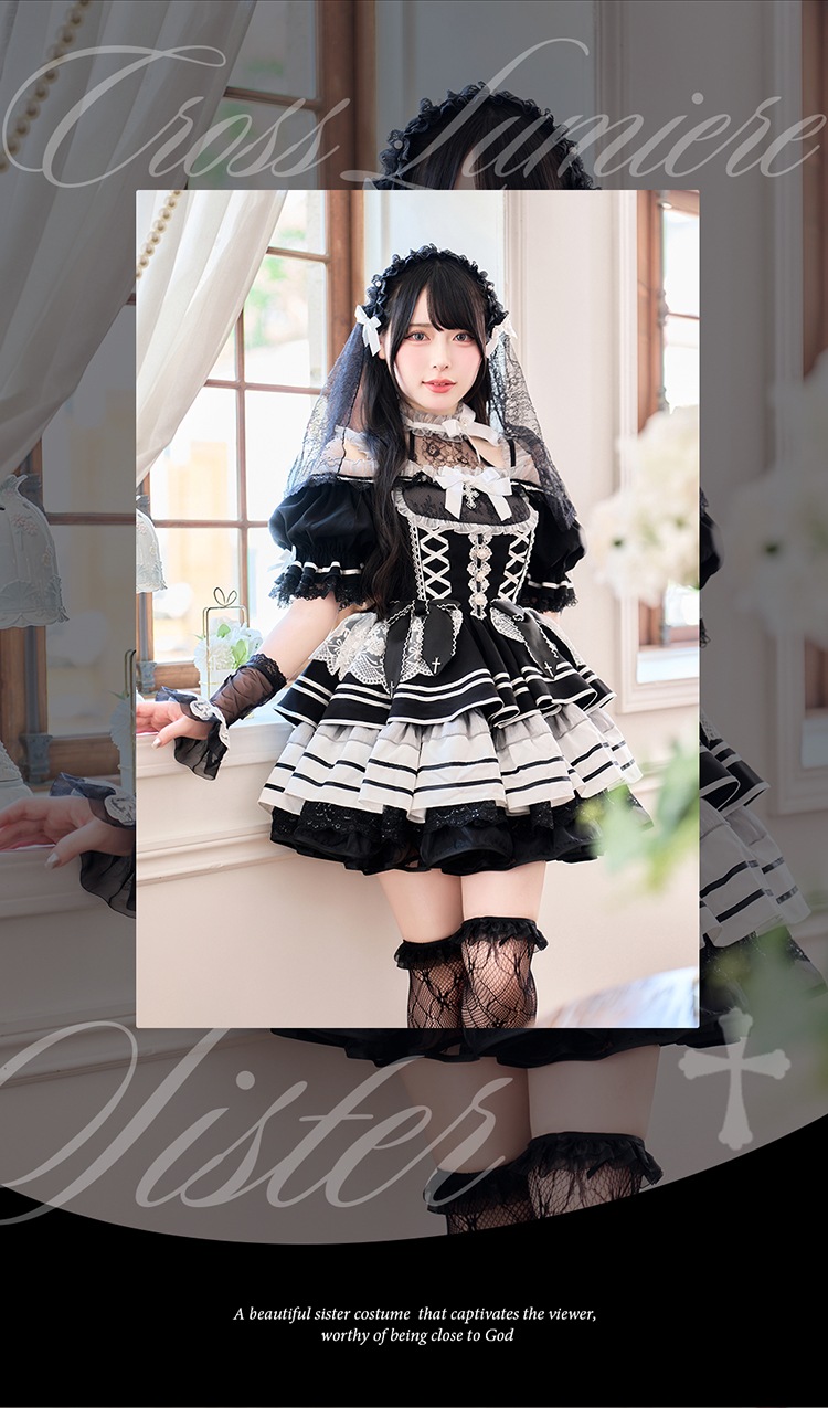 【即日発送】【沖縄コレクション着用】【Mumei着用】クロスリュミエールシスター《オリジナルコスプレ6点セット》【Malymoon/マリームーン】【CS25034-2】