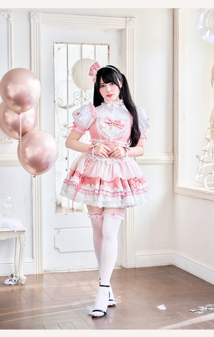 【即日発送】【Mumei着用】パルフェレースドリーミーナース《ハロウィンコスプレ10点セット》【Malymoon/マリームーン】【CS25039-2】